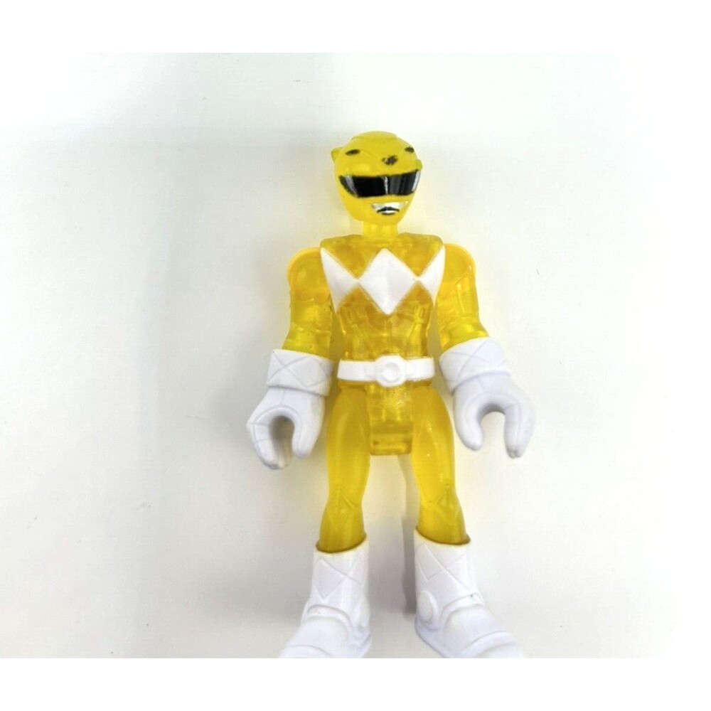 Imaginext Yellow Power Ranger Translucent Clear Action Figure - Picture 3 of 6
